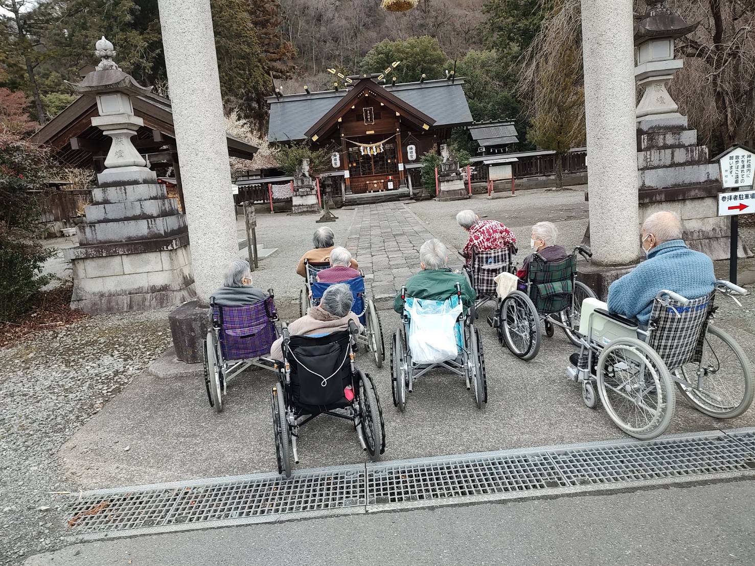 初詣（自由ユニット外出行事）
